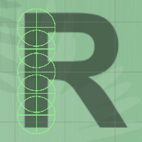 Colliders on the letter 'R'